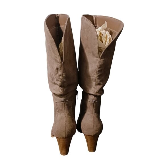 NEW Style & Co. Womens Arlenee Slouchy Mid-Calf Western Boots Taupe, Size 8 - Picture 9 of 14